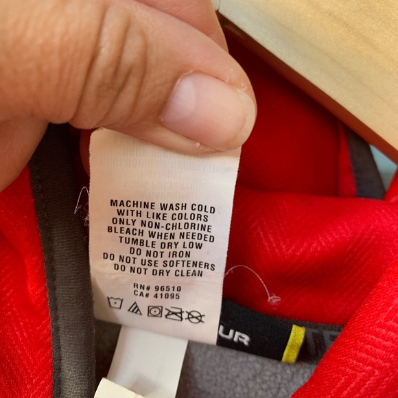 Dynasty Baseball Under Armor hoodie grey and red size XL/TG/EG - Picture 5 of 14